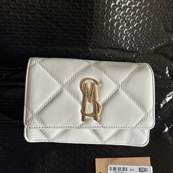 STEVE MADDEN ‘BENDUE’ WHITE CROSSBODY PURSE - BNWT - Picture 5 of 13
